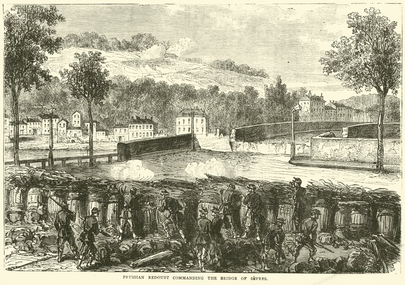 Reduto prussiano comandando a ponte de Sevres de English School