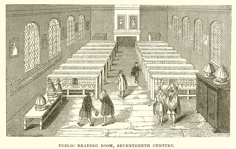 Sala de Leitura Pública, Século XVII de English School