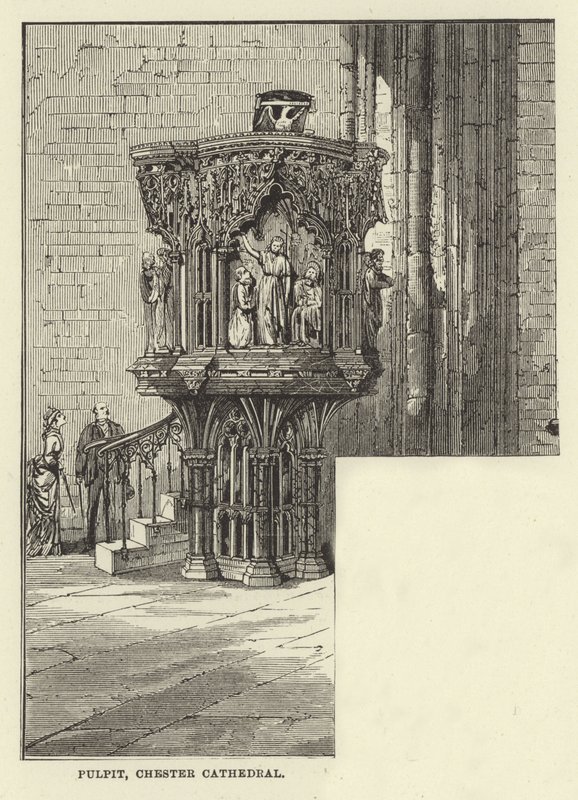Púlpito, Catedral de Chester de English School