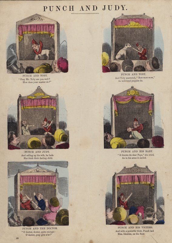Punch and Judy Show (gravação a cores) de English School