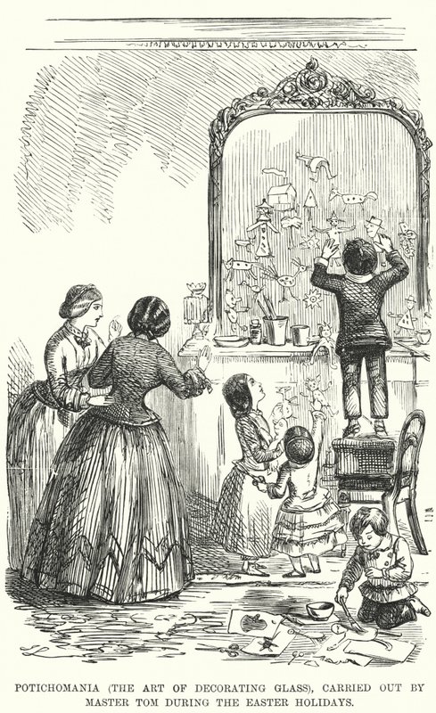 Soco cartoon: Potichomania (a Arte de Decorar o Vidro), Realizado pelo Mestre Tom durante as Férias da Páscoa (gravação) de English School
