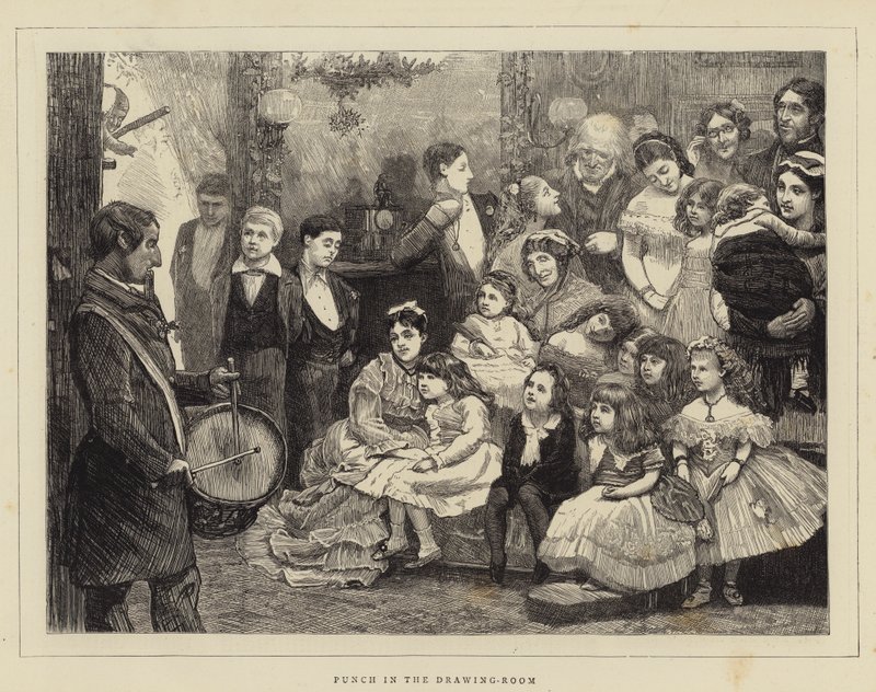 Punch in the Drawing-Room (gravura) de English School