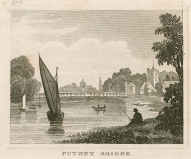 Ponte de Putney, em Londres de English School