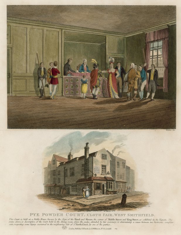 Pye Powder Court, Feira de Pano, West Smithfield de English School