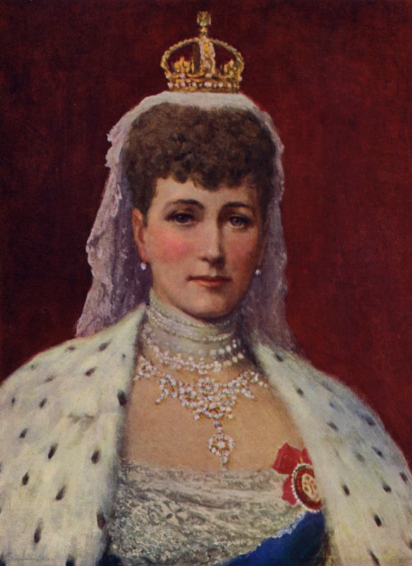 Rainha Alexandra (cor litho) de English School