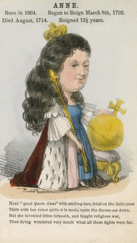 Rainha Anne (aquatinta) de English School