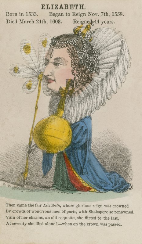 Rainha Elizabeth I (aquatinta) de English School