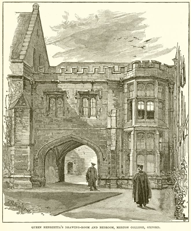 Rainha Henriettas sala de desenho e quarto, Merton College, Oxford de English School