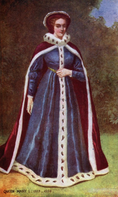Rainha Maria I (cor litho) de English School