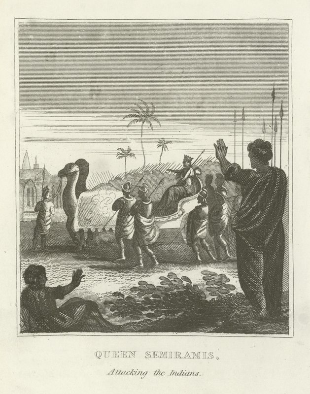 Rainha Semiramis, atacando os índios de English School