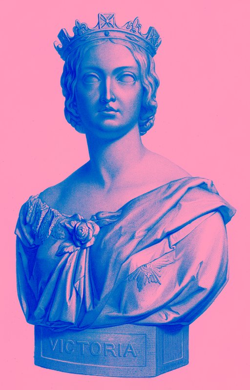 Rainha Vitória, ilustração das rainhas da Inglaterra ou Royal Book of Beauty, publicado c.1875 (imagem digital melhorada) de English School