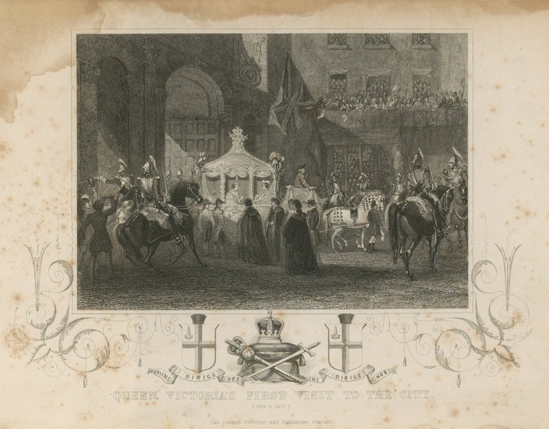 Rainha Victorias primeira visita à cidade, 9 de novembro de 1837 de English School