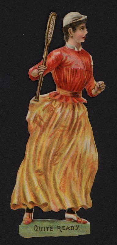 Bastante pronto, ténis (chromolitho) de English School