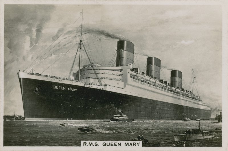 RMS Queen Mary, forro de oceano de Cunard de English School