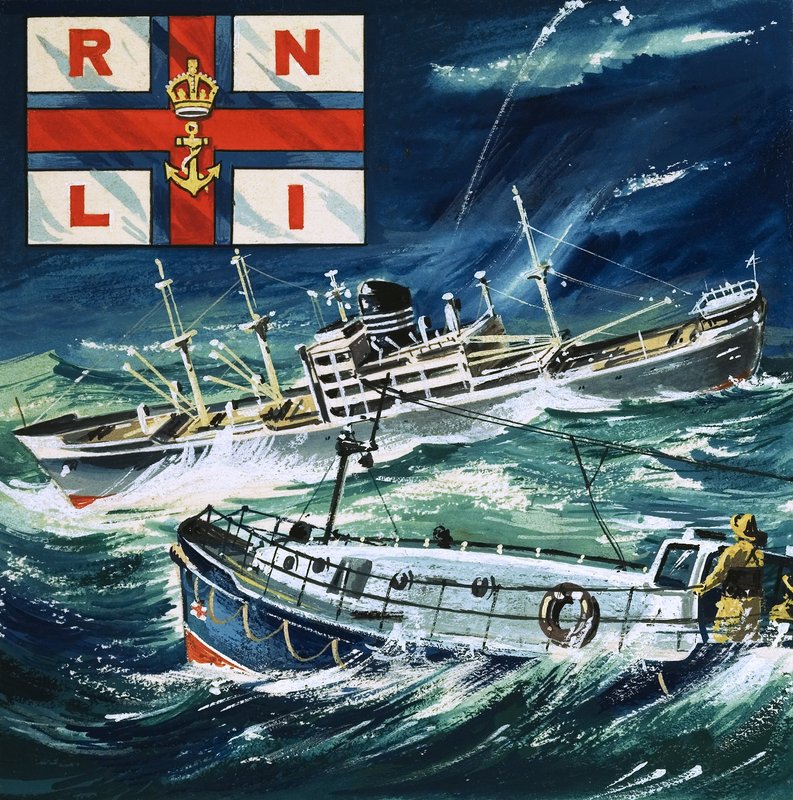 InstaÃ§Ã £ o naval real do barco salva-vidas de RNLI de English School