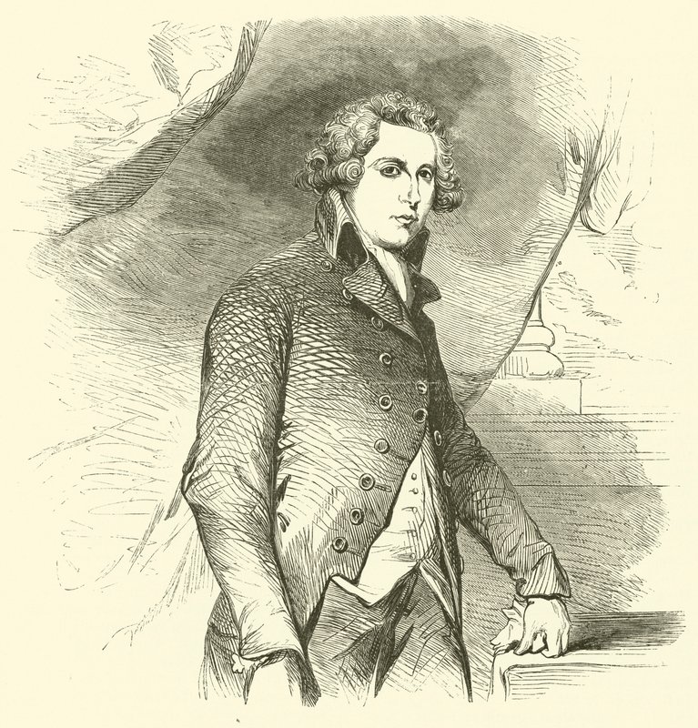 R B Sheridan (gravura) de English School