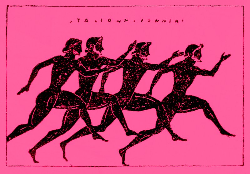 Corrida, ilustração da História da Grécia por Victor Duruy, 1890 (imagem digital melhorada) de English School
