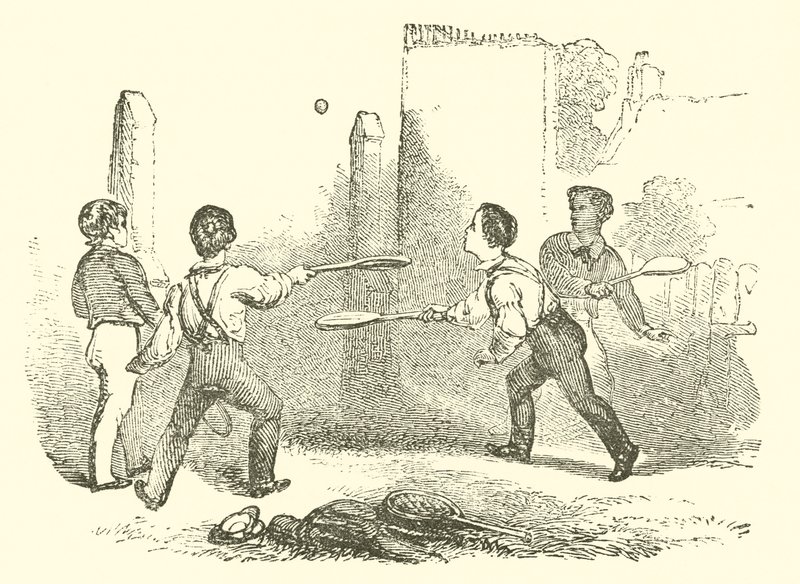 Raquetes (gravura) de English School