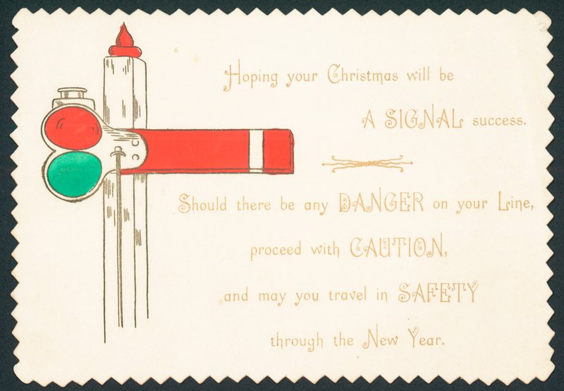 Semaphore Railway, cartão de Natal de English School