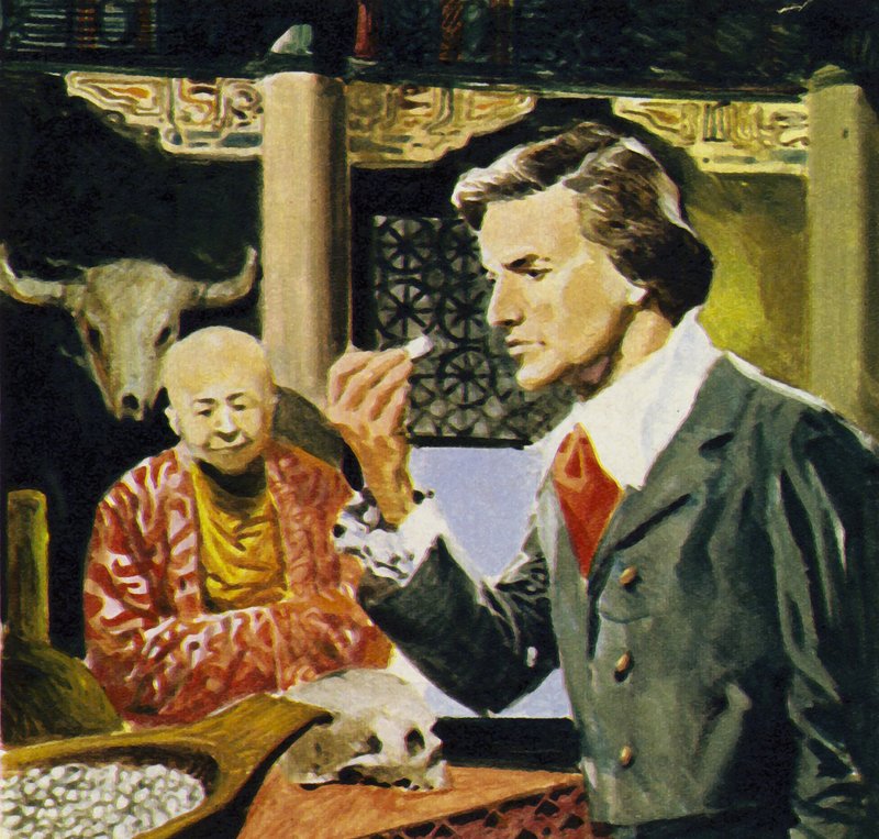 Ralph von Koenigswald descobriu os dentes de uma criatura gigante em uma loja chinesa de curiosidades de English School