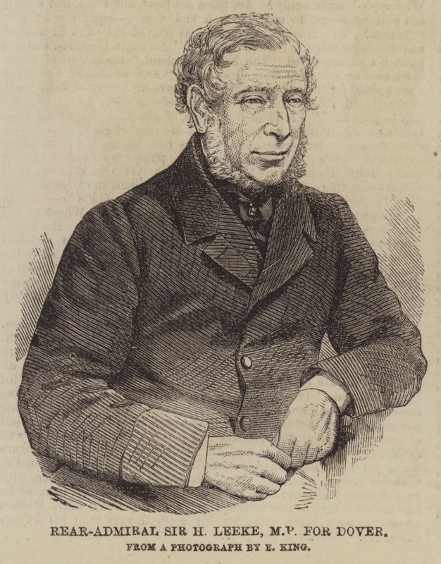 Contra-Almirante Sir H Leeke, MP para Dover (gravação) de English School