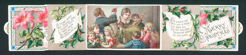Receber uma cesta de Natal, cartão (Bookmark) de English School