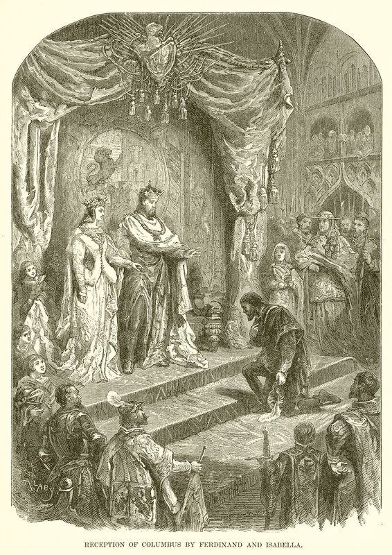 Recepção de Colombo por Ferdinand e Isabella de English School