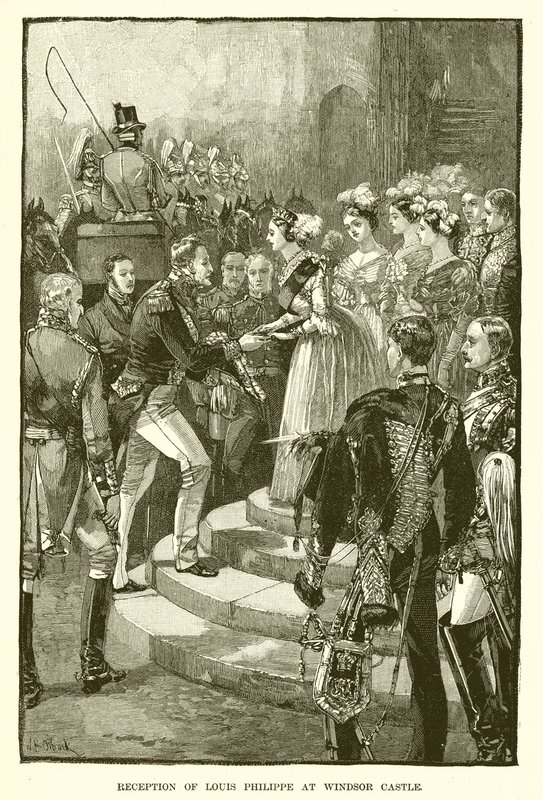 Recepção de Louis Philippe no Castelo de Windsor de English School