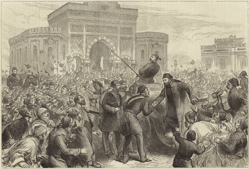 Recepção de Osman Pasha no Serskierate de English School