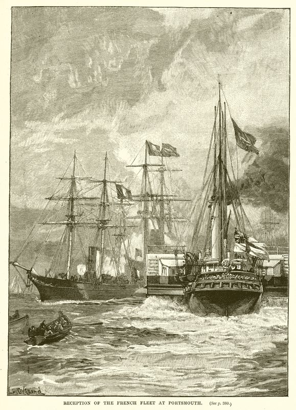 Recepção da frota francesa em Portsmouth de English School
