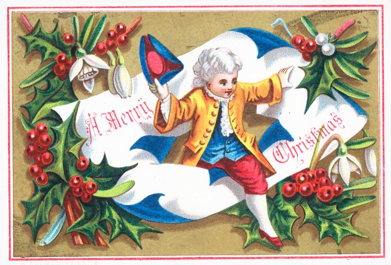 Senhor da regência, cartão de Natal de English School