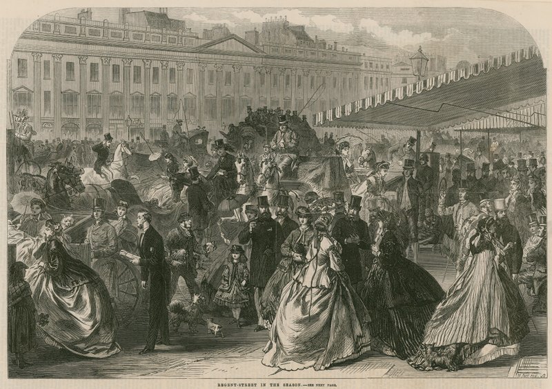 Regent Street, Londres, na temporada de English School