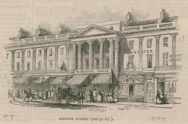 Regent Street, Londres, lado oeste de English School