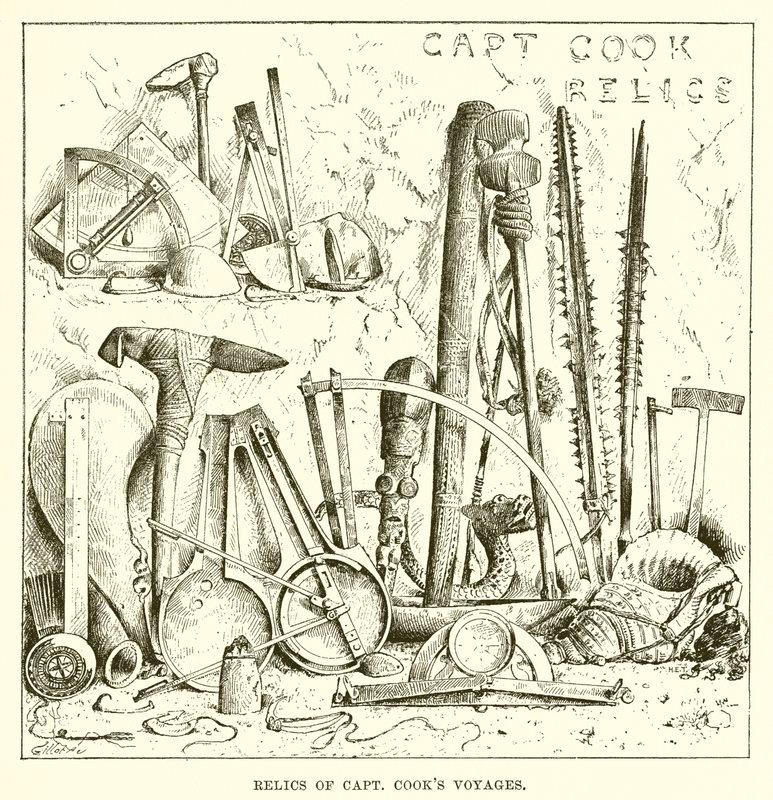 Relíquias do Capt. Cooks Voyages de English School