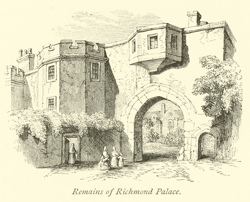 Restos do Palácio de Richmond de English School