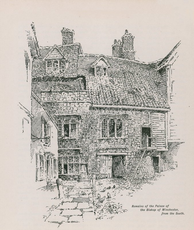 Restos do Palácio do Bispo de Winchester de English School