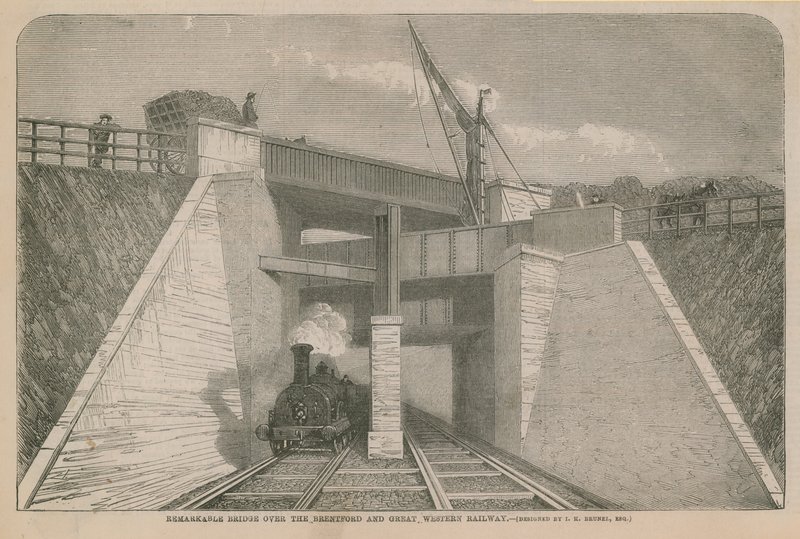 Ponte notável sobre o Brentford e Great Western Railway de English School