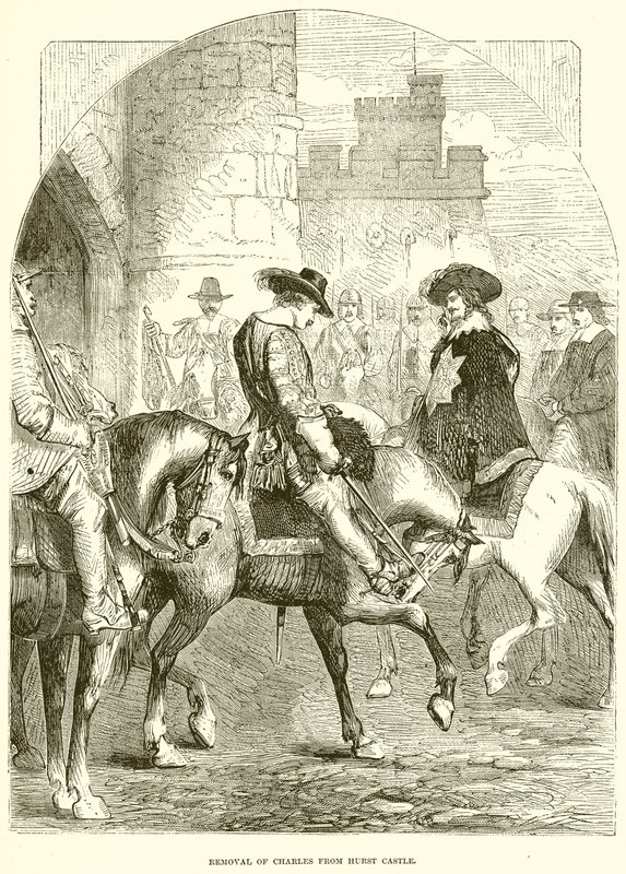 Remoção de Charles do castelo de Hurst de English School