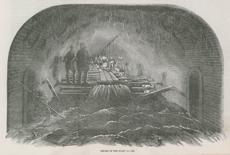 Reparação do Fleet Sewer de English School
