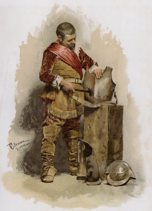 Couraça reparadora (cromolitho) de English School