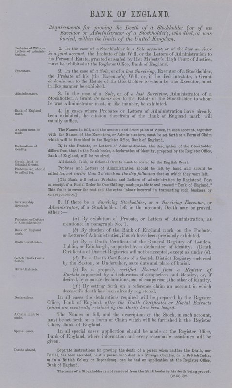 Requisitos para provar a morte de um acionista de English School