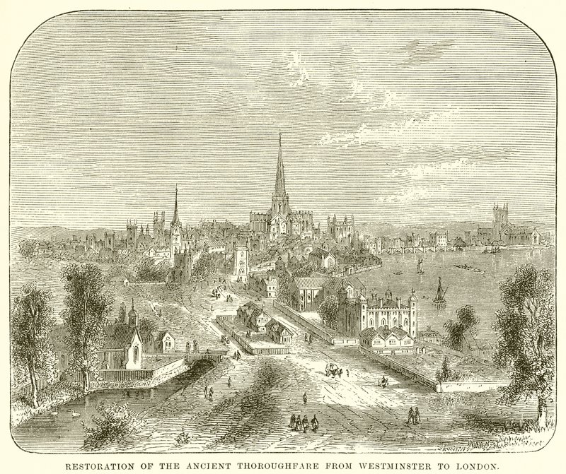 Restauração da Via Antiga de Westminster para Londres de English School