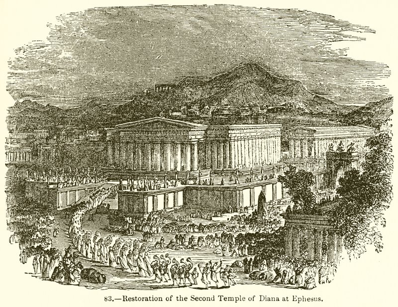 Restauração do Segundo Templo de Diana em Éfeso de English School