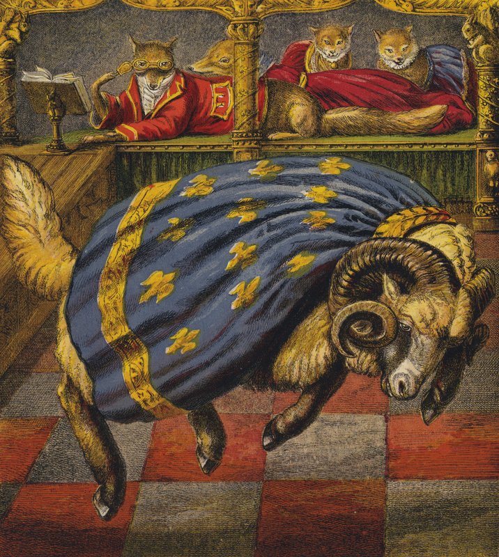 Reynard The Fox (cor litho) de English School