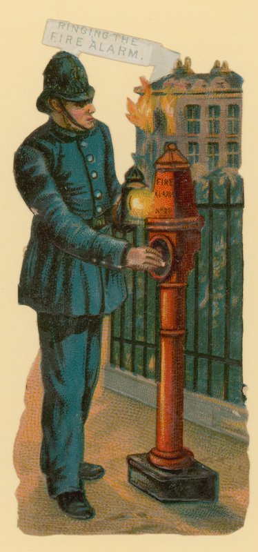 Tocando o alarme de incêndio de English School