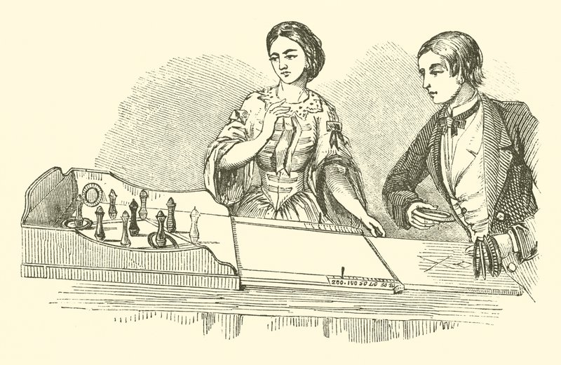 Ringolette, ou Quoits de Salão (gravura) de English School