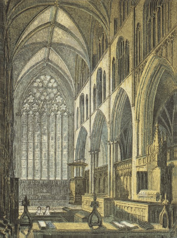 Catedral de Ripon, vista do coro de English School