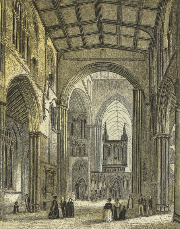 Catedral de Ripon, vista da nave de English School