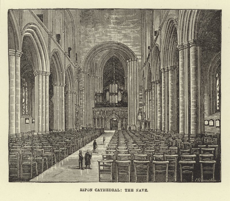 Catedral de Ripon, a Nave de English School