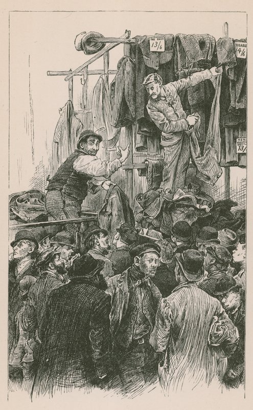 Traficantes rivais em Petticoat Lane de English School